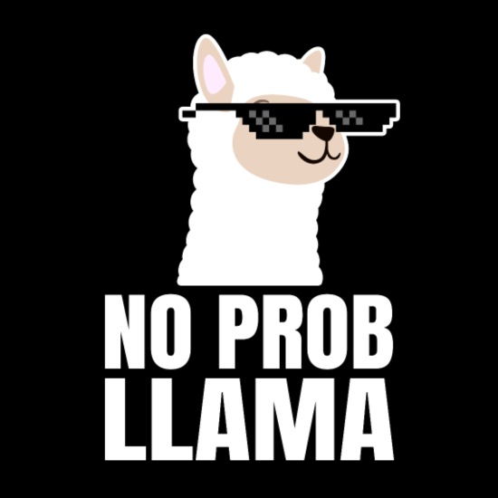 Cute Llama Alpaca Animal Meme Lama Sunglases Gift' Men's Premium T-Shirt |  Spreadshirt