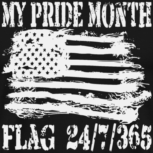 My Pride Month American Flag ©WhiteTigerLLC.Com - Men's Premium T-Shirt