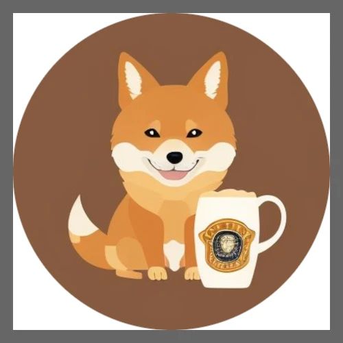 Doggo with Beer - Men's Premium T-Shirt