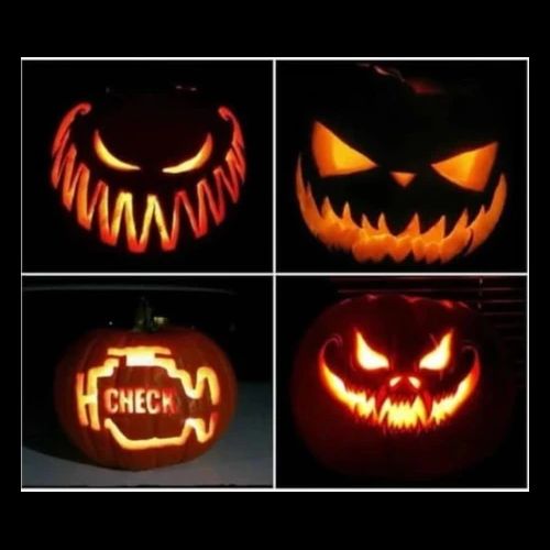 Check Engine Light Pumpkin - Men's Premium T-Shirt