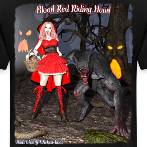 Blood Red Riding Hood & The Big Bad Wolfie - Men's Premium T-Shirt