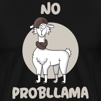 No probllama - Premium hoodie for men