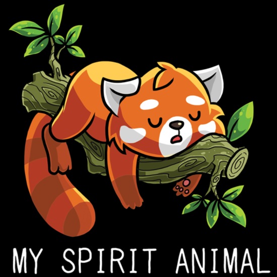 Red Panda Lazy Spirit Animal birthday chirstmas' Men's Premium T-Shirt |  Spreadshirt