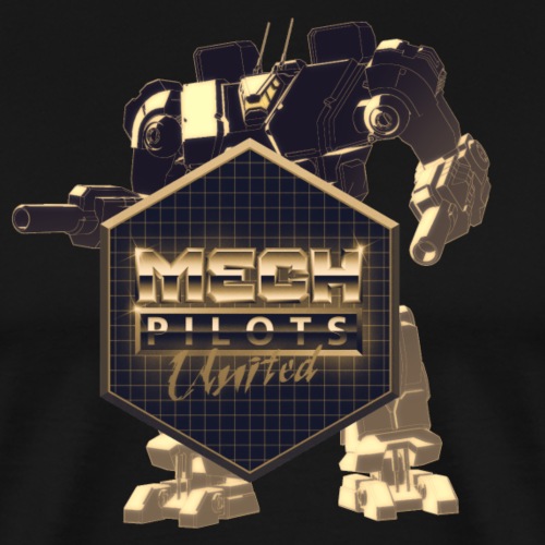 Mech Pilots United - Gold - Men's Premium T-Shirt