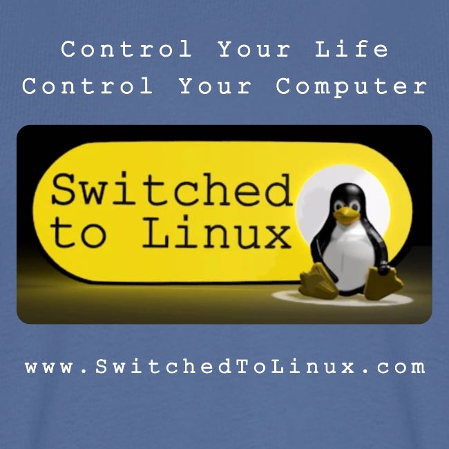 Switched To Linux Logo and White Text