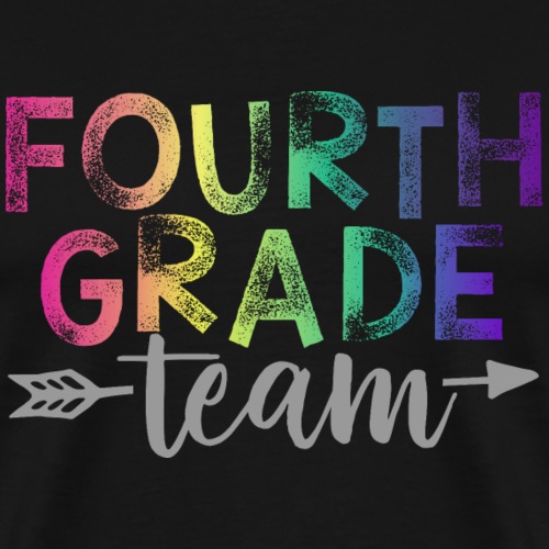 Fourth Grade Team Teacher T-Shirts Rainbow - Men's Premium T-Shirt