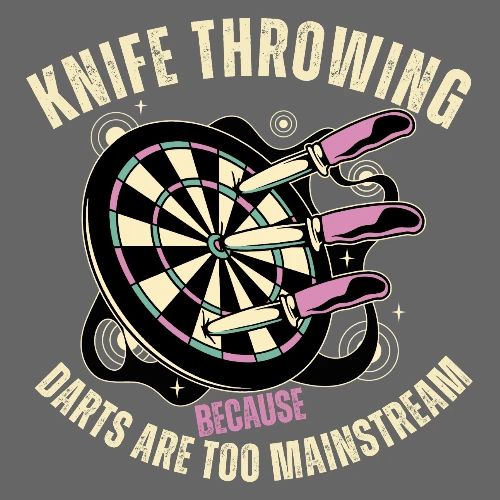 Knife Throwing Because Darts are Too Mainstream - Men's Premium T-Shirt