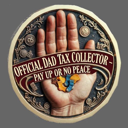 Dad Tax Collector Medallion T Shirt - Men's Premium T-Shirt