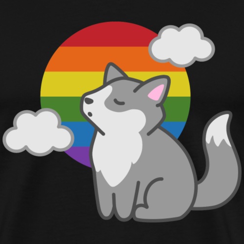 Queer Wolf - LGBT Halloween Pride - Men's Premium T-Shirt