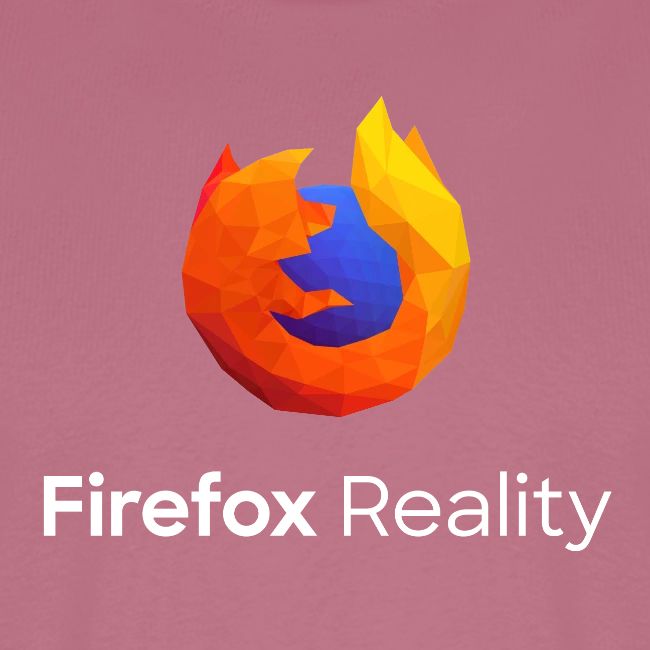 Firefox Reality - Transp., Vertical, White Text