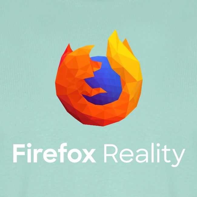 Firefox Reality - Transp., Vertical, White Text