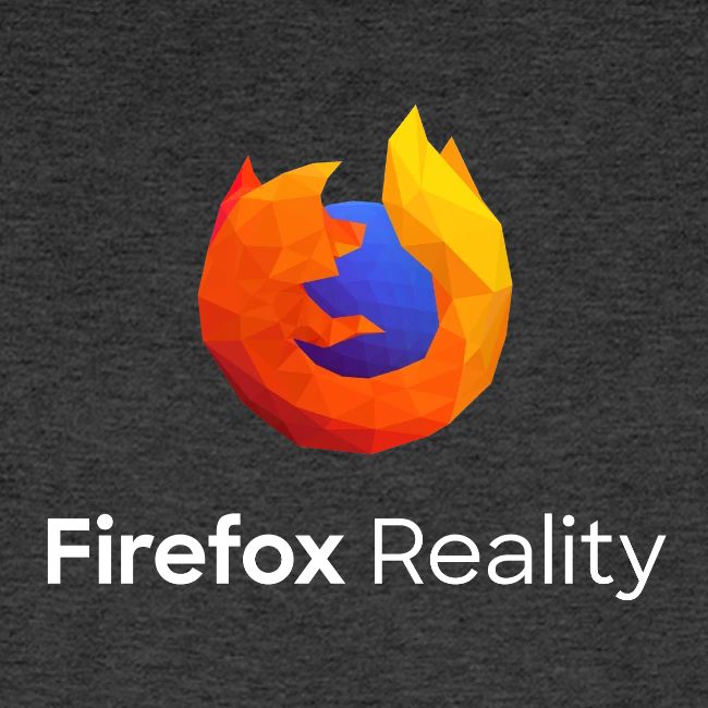 Firefox Reality - Transp., Vertical, White Text