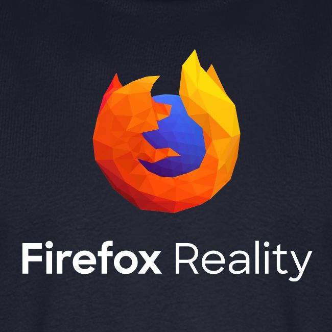 Firefox Reality - Transp., Vertical, White Text