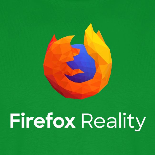 Firefox Reality - Transp., Vertical, White Text