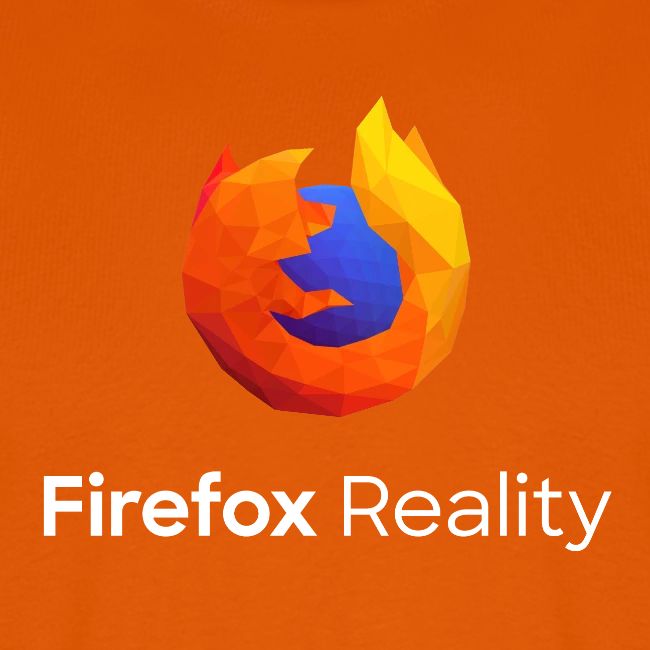 Firefox Reality - Transp., Vertical, White Text