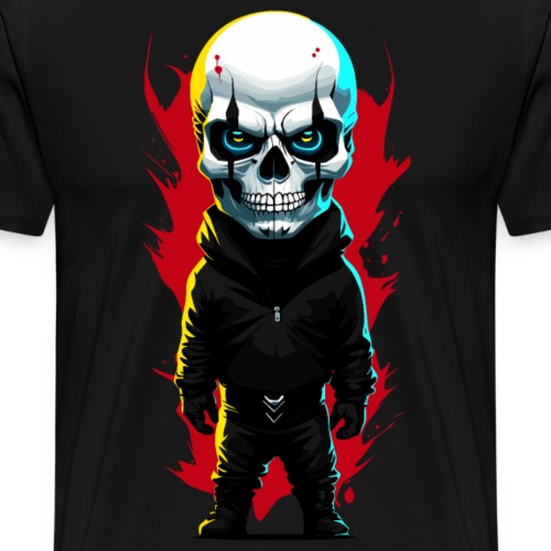 Little man with skull - Men's Premium T-Shirt