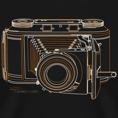 Camera Sketches - Voigtlander Synchro Compur - Men's Premium T-Shirt
