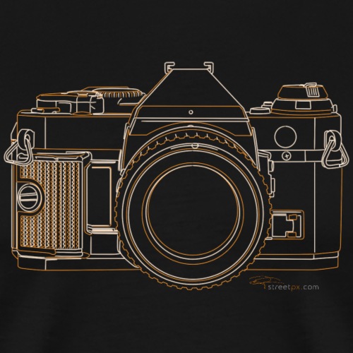 Camera Sketches - Canon AE1 Program - Men's Premium T-Shirt