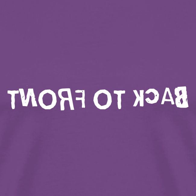 Back To Front Word Art