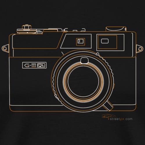 Camera Sketches - Canonet QL17 - Men's Premium T-Shirt