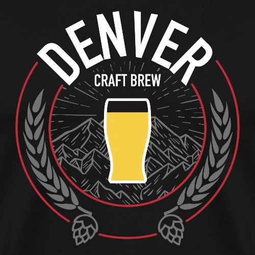 Denver Craft Brew Gray Mtns - Men's Premium T-Shirt