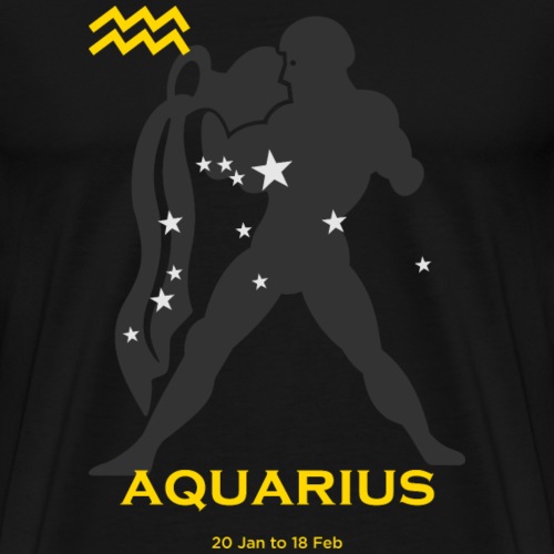 Aquarius zodiac astrology horoscope - Men's Premium T-Shirt