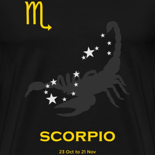 Scorpio zodiac astrology horoscope - Men's Premium T-Shirt