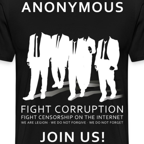Anonymous 3 - White - Men's Premium T-Shirt