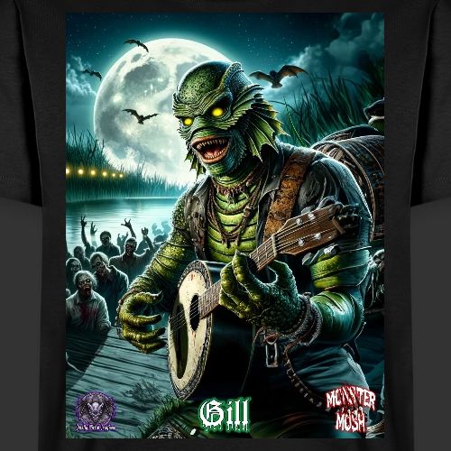 Monster Mosh 2024 Tour Gill On Banjo (G-004B) - Men's Premium T-Shirt