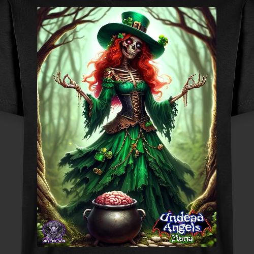 Fiona Undead Angel Leprechaun Queen #DFZ-005 - Men's Premium T-Shirt