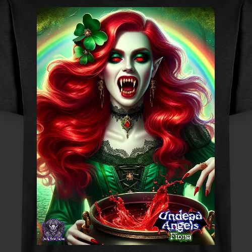 Fiona Undead Angel Leprechaun Vamp Queen (DFV-001) - Men's Premium T-Shirt