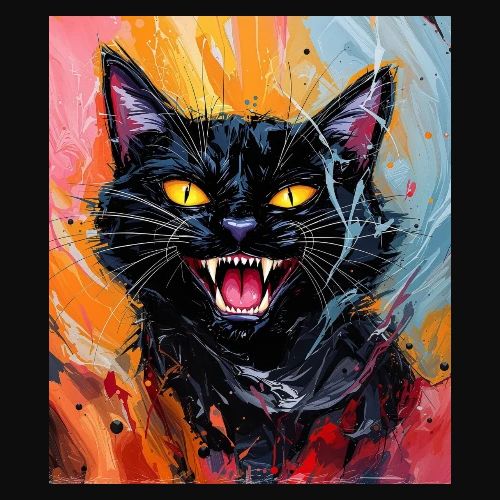 Black Cat Halloween - Men's Premium T-Shirt