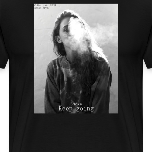 Cr0ss Smoke drop - Men's Premium T-Shirt