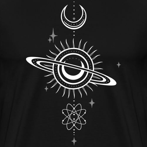 Universe Galaxy Planet Atom - Men's Premium T-Shirt