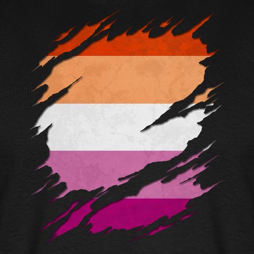 Lesbian Pride Flag Ripped Reveal