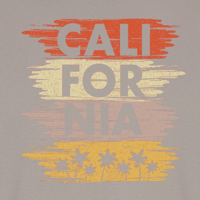 California with palm trees design
