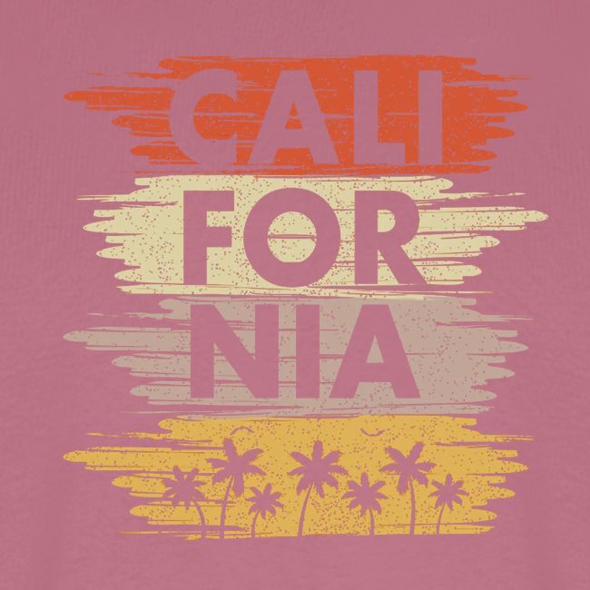 California with palm trees design