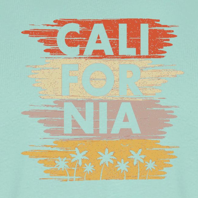 California with palm trees design
