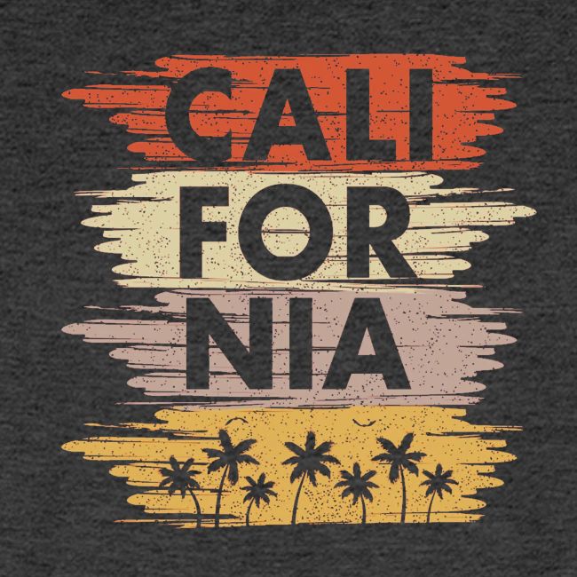 California with palm trees design