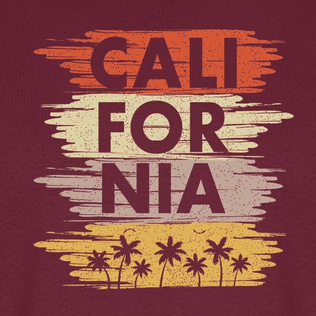 California with palm trees design