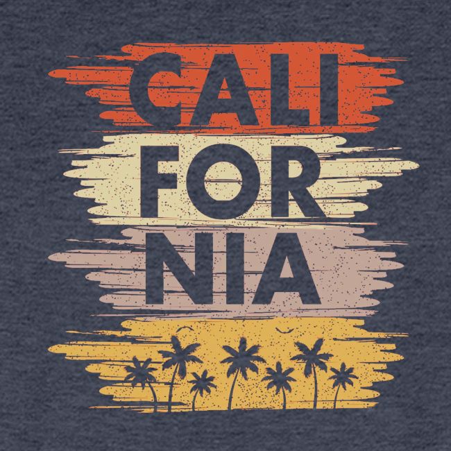 California with palm trees design