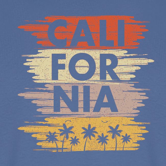 California with palm trees design