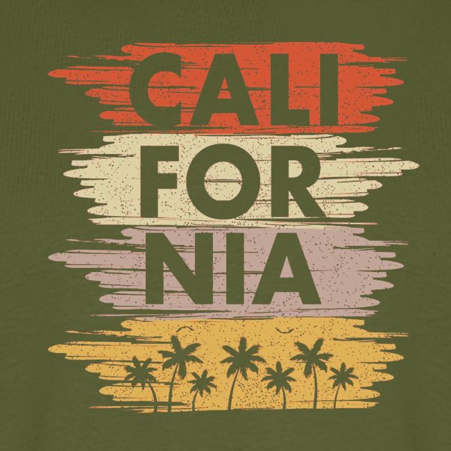 California with palm trees design