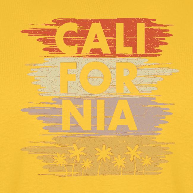 California with palm trees design