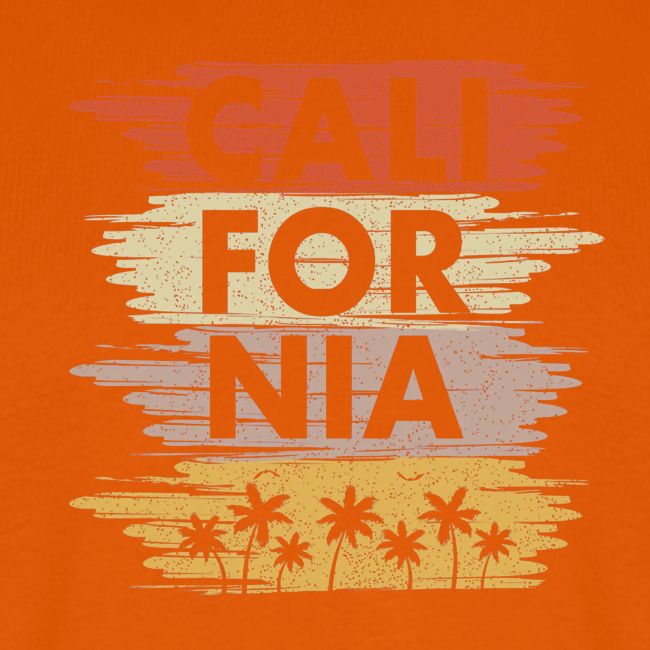 California with palm trees design
