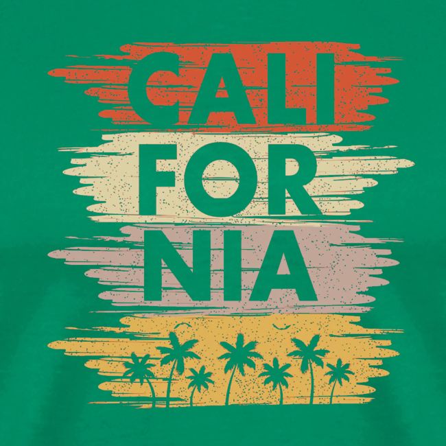 California with palm trees design