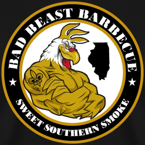 Bad Beast Barbecue Logo - Men's Premium T-Shirt