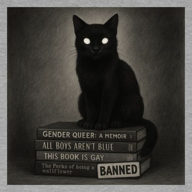 Cat on Banned Books