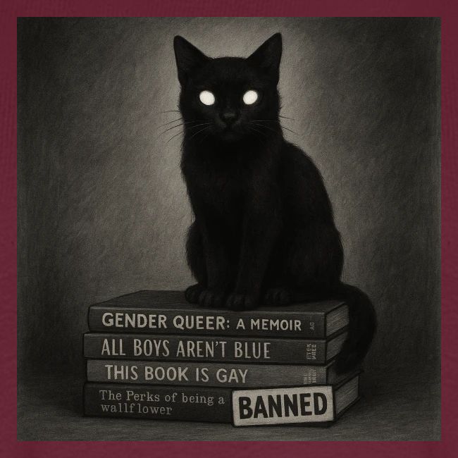Cat on Banned Books