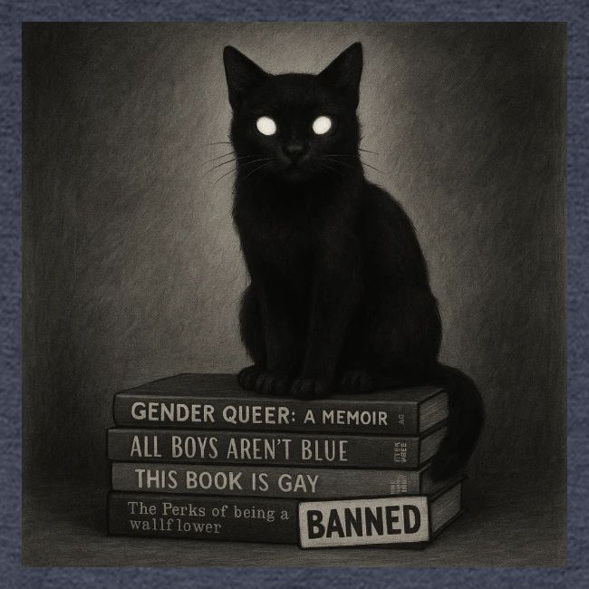 Cat on Banned Books